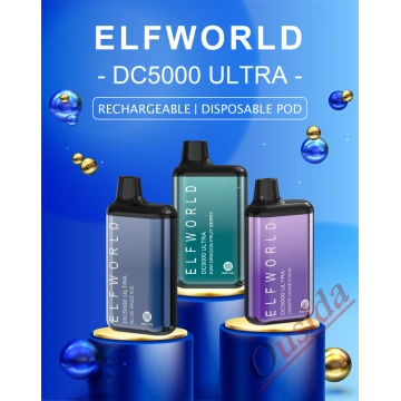 Alkuperäinen ELF World DC5000 Ultra kertakäyttöinen vape -kynä